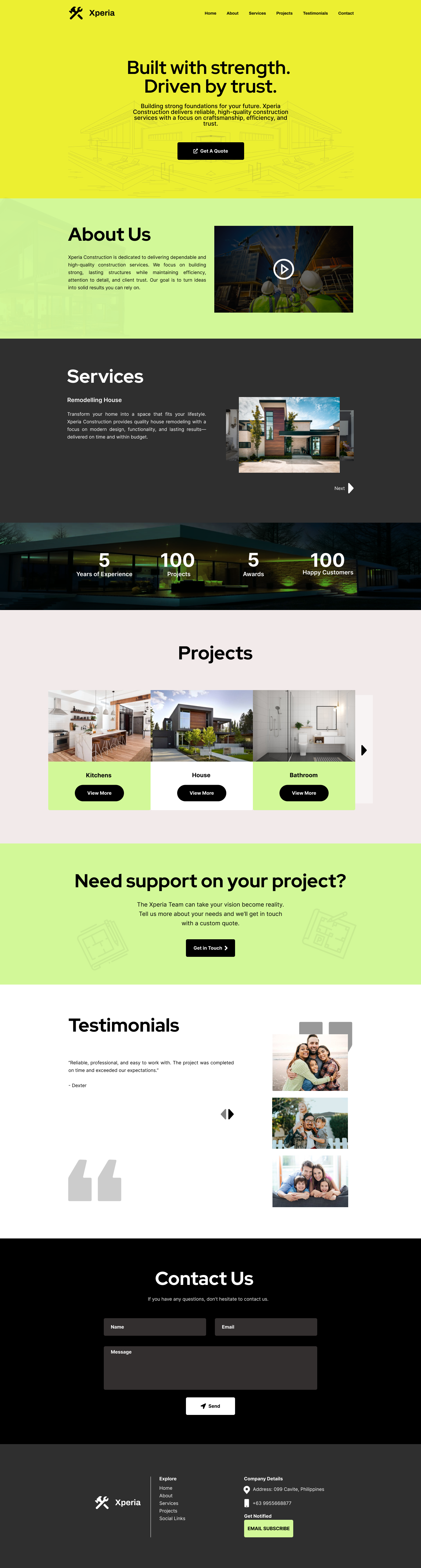 Xperia construction and renovation site